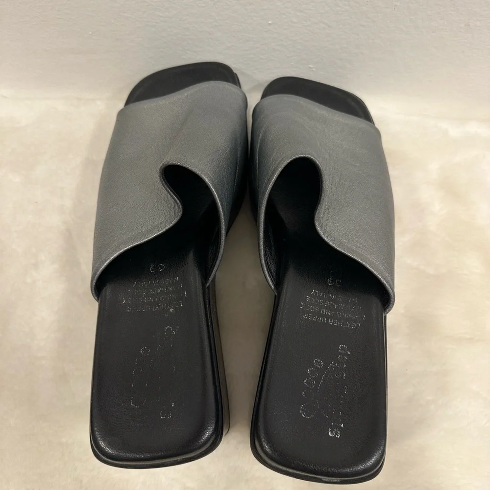 Spring Step Italian Silver Wedge 90s Y2K style platform dress casual Sandals!